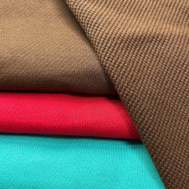 Mesh-Patterned Sweatshirt Fabric